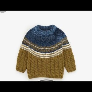 ZARA KIDS jacquard knit sweater